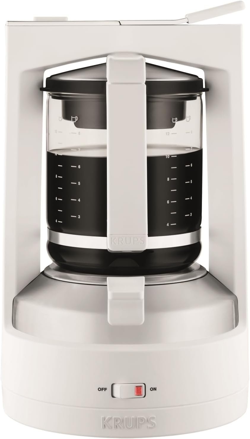 KRUPS T8 KM4682 Filterkaffeemaschine – 1 L, Weiß