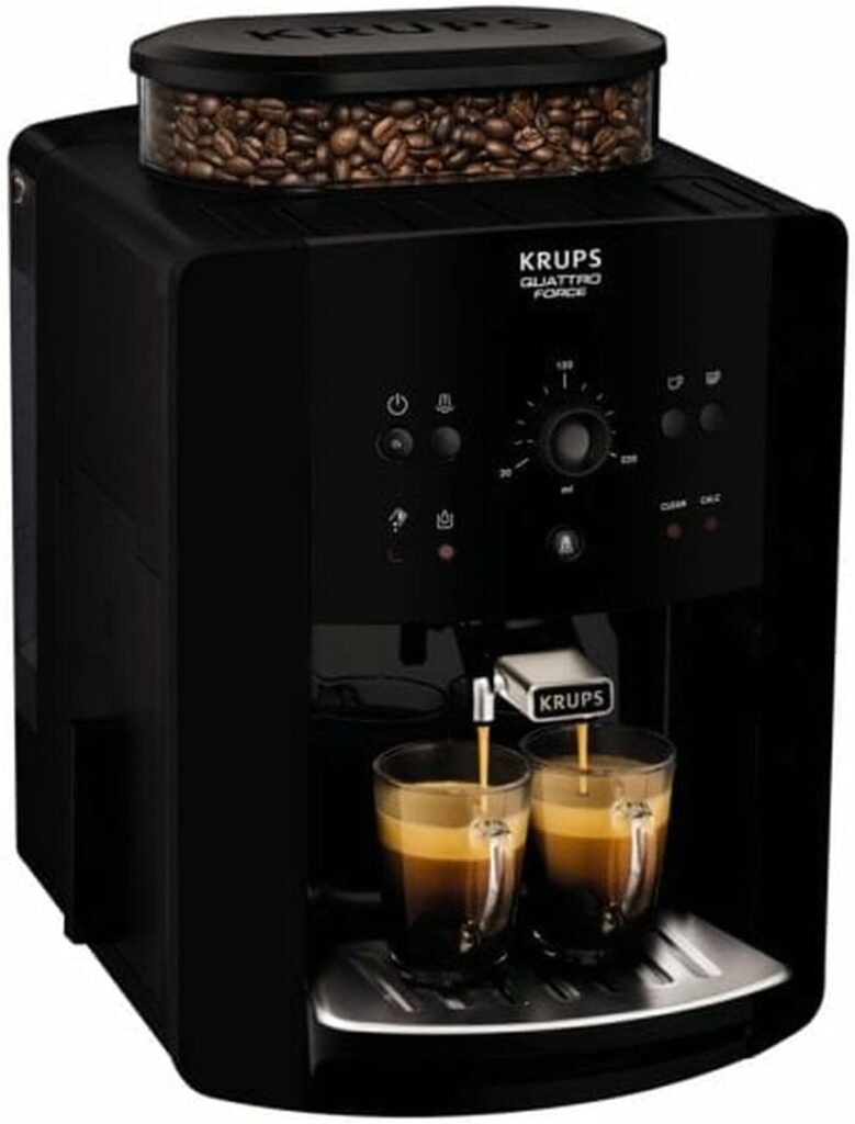 KRUPS Arabica Picto Quattro Force EA811010 Kaffeevollautomat – Schwarz