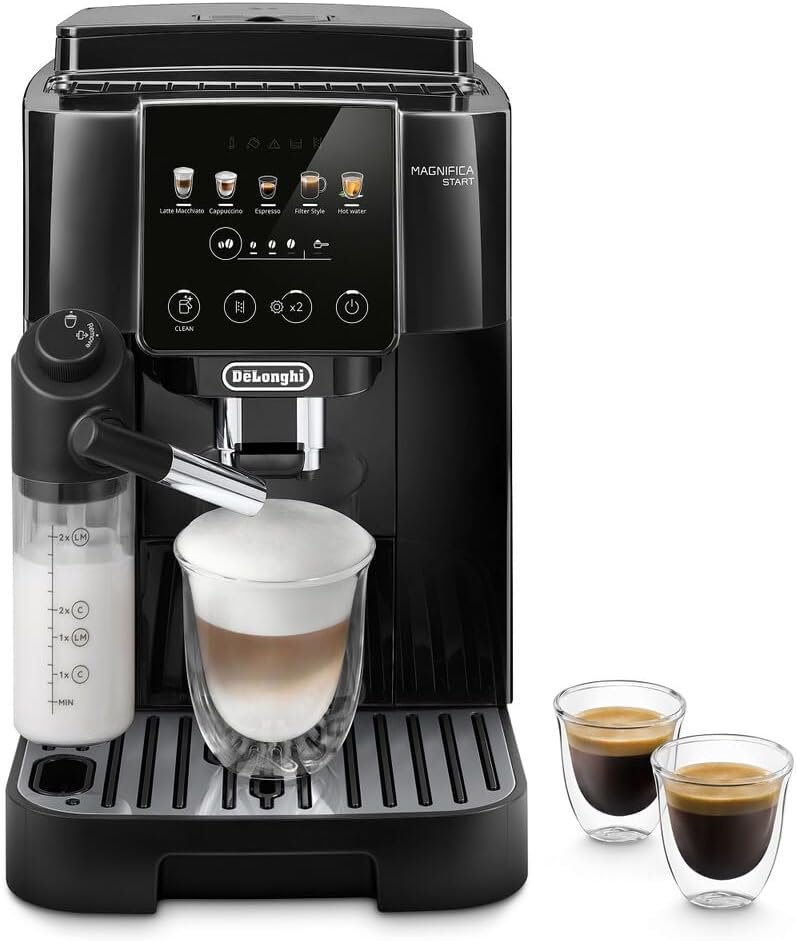 De'Longhi Magnifica Start ECAM220.80.SB – LatteCrema, Schwarz