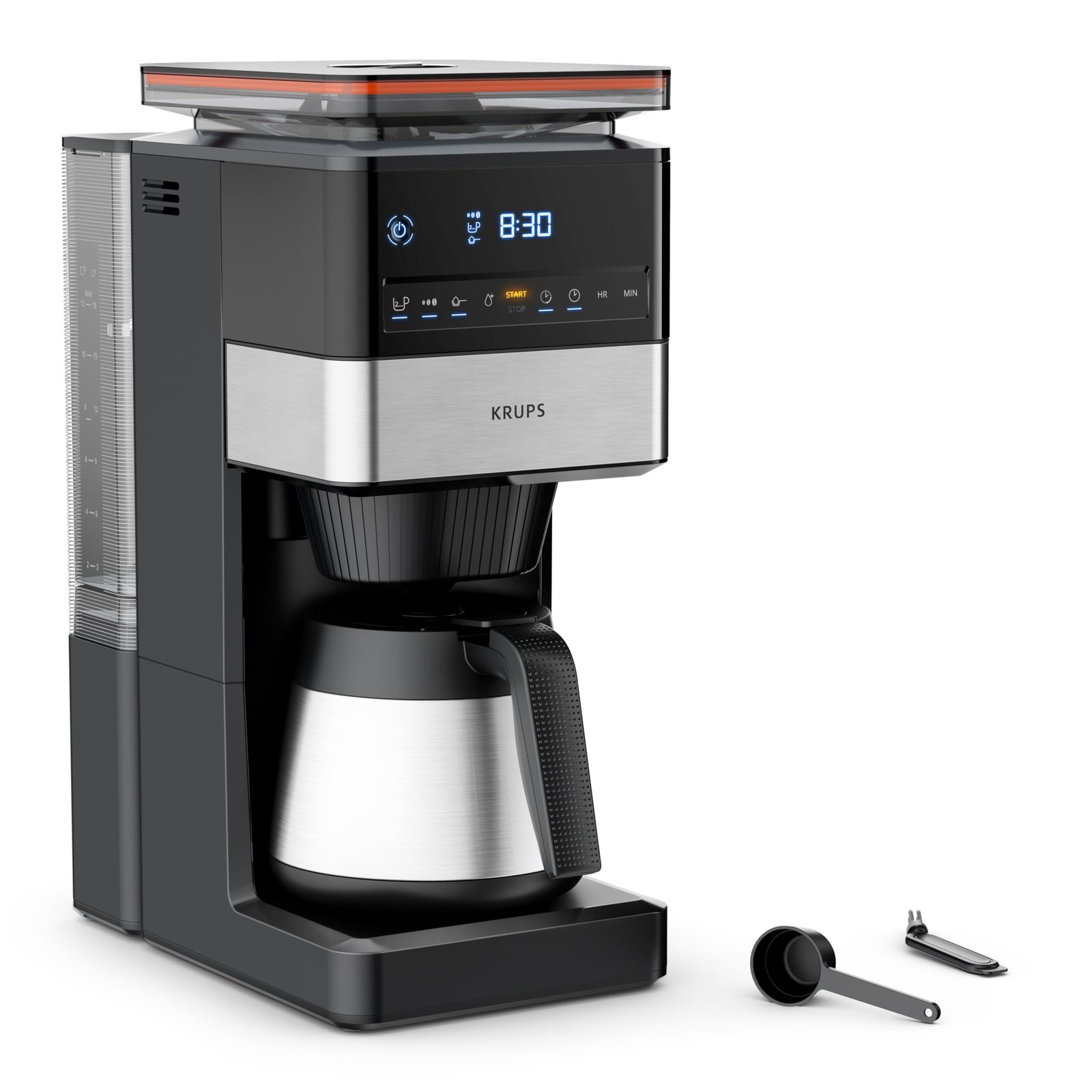 KRUPS T8 KM468910 Filterkaffeemaschine – 1 L, Schwarz
