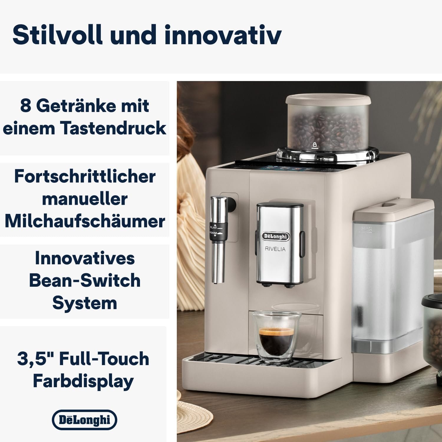 De'Longhi Rivelia EXAM440.35.BG – Sandbeige