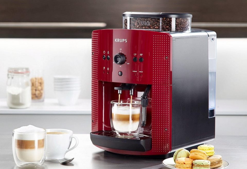 KRUPS Arabica EA810770 Kaffeevollautomat – Bordeaux